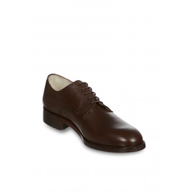 Chassures homme derby en cuir marron