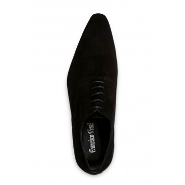 Chaussure homme en daim noir Francisco Verdi