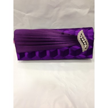 pochette de soirée pas cher satin violet