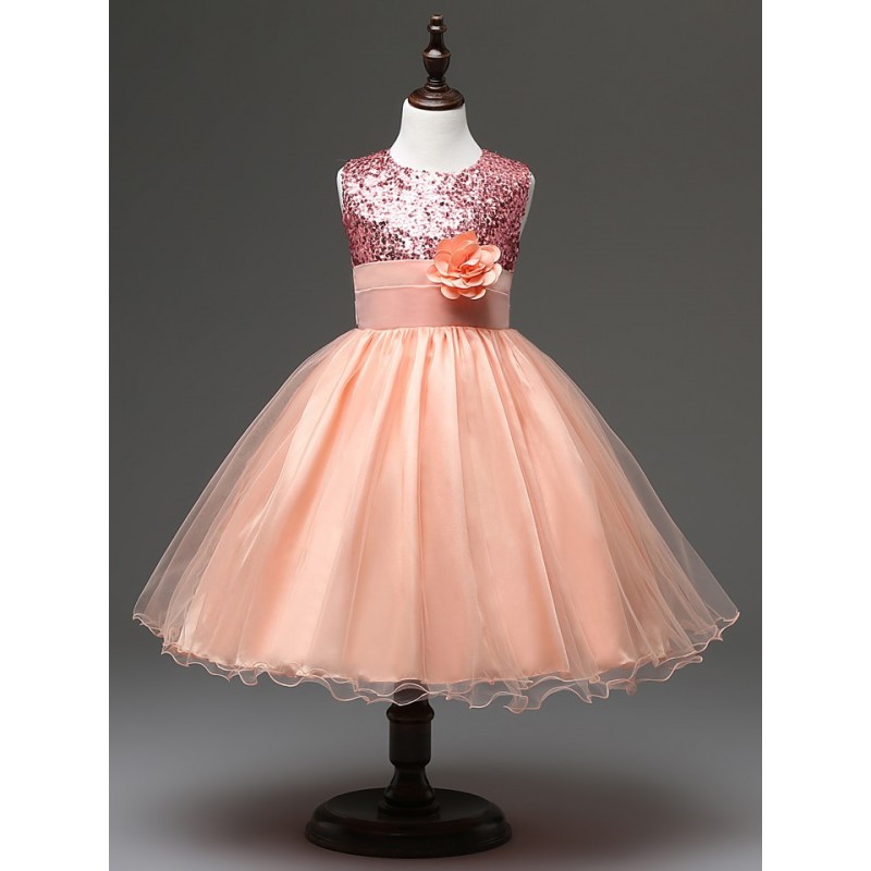 Robe fille Louna Rose poudrée