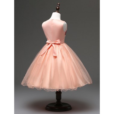 Robe fille Louna Rose poudrée