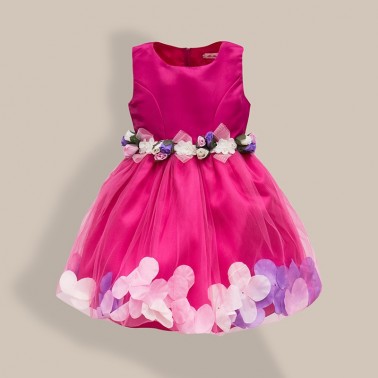 Robe enfant Aline fuchsia 