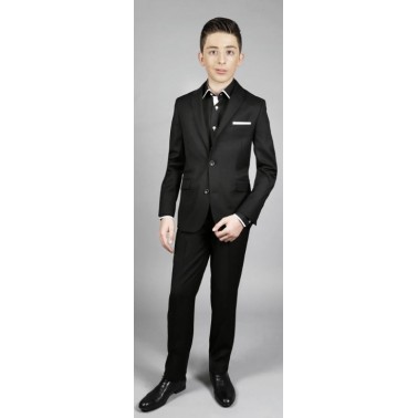 Costume enfant noir Evan mariage et cérémonie