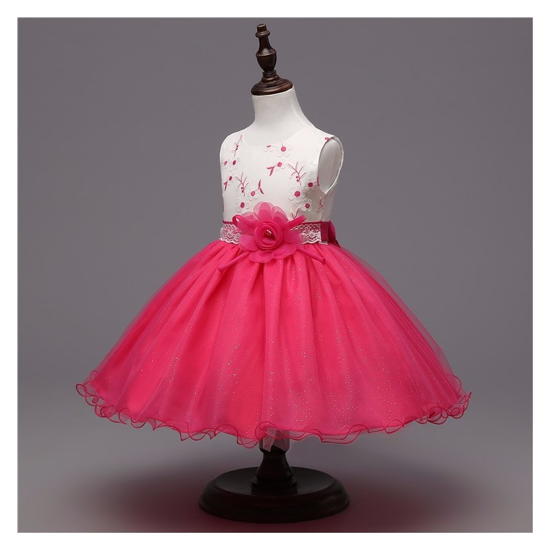 Robe fille de c r monie rose fuchsia