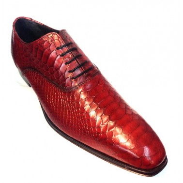 Chaussure homme croco rouge en cuir Astro enzo 