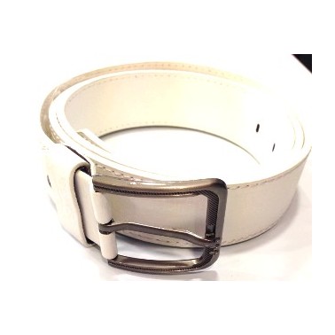 Ceinture homme blanc pas cher en cuir