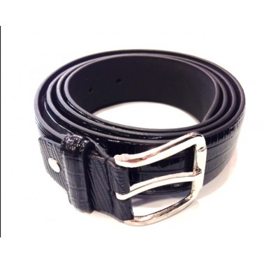 Ceinture homme croco noir pas cher