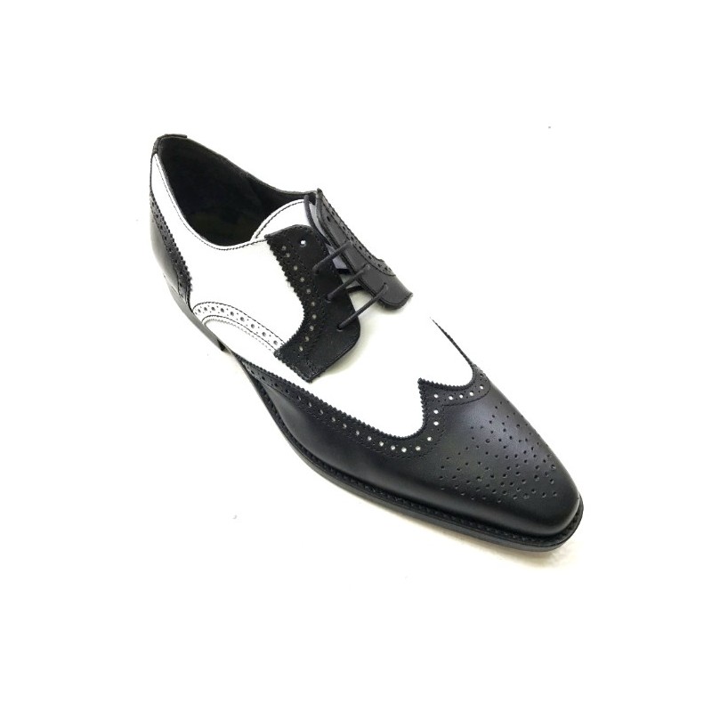 Chaussure homme JEFF27 bicolore Noir et blanc 