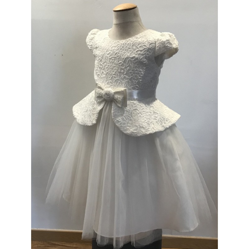 Robe enfant blanc "Maelie" 