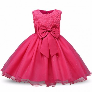 Robe enfant cérémonie fuchsia Jasmine