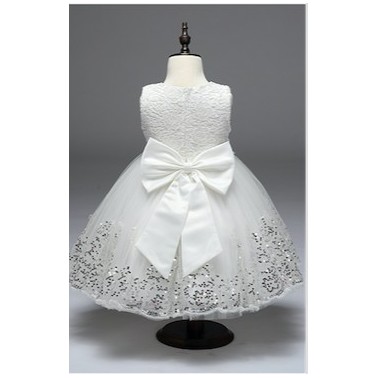 Robe enfant " Eglantine " blanche 