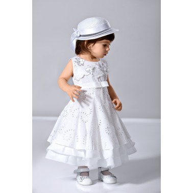 Robe bébé cotton de bapteme