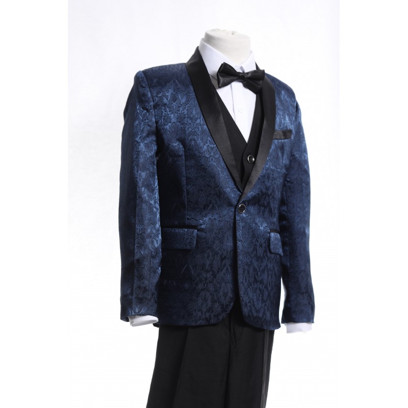 Blazer enfant imprimes bleu 