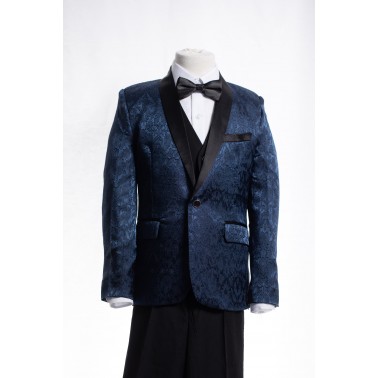 Blazer enfant imprimes bleu 