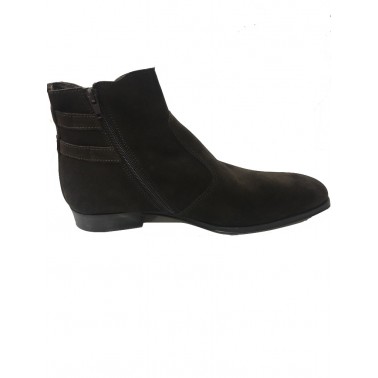 Bottines marron en daimpour homme