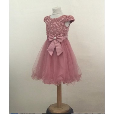 Robe enfant Bererice vieux rose