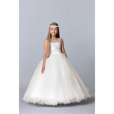 Robe enfant mariage couleur blanc