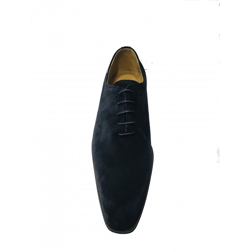 Chaussures homme daim bleu marine