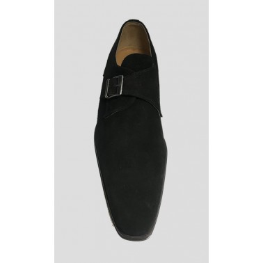 derbies homme boucles en daim noir