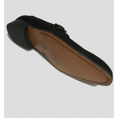 derbies homme boucles en daim noir