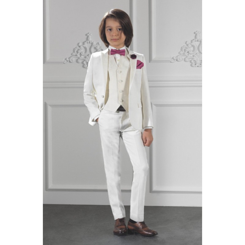 Costume enfant ivoire bapteme,mariage et ceremonie HUGO les petits mecs