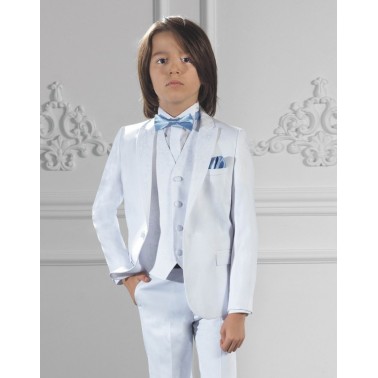 Costume enfant blanc HuGO bapteme, mariage et communion.