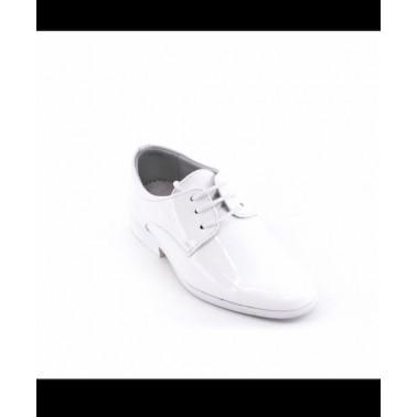 Chaussure enfant mariage et ceremonie blanc vernis