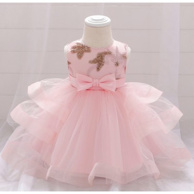 Robe bébé Shirel rose pale