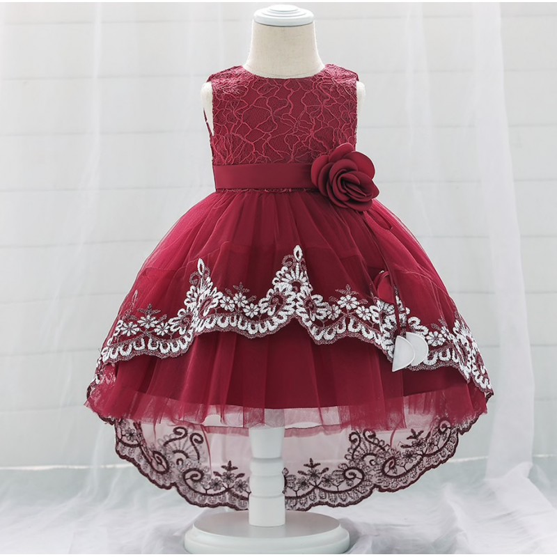 Robe bébé samatha bordeaux