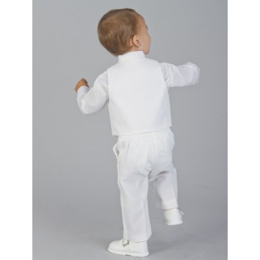 Costume bebe de 3 mois a 24 mois blanc 