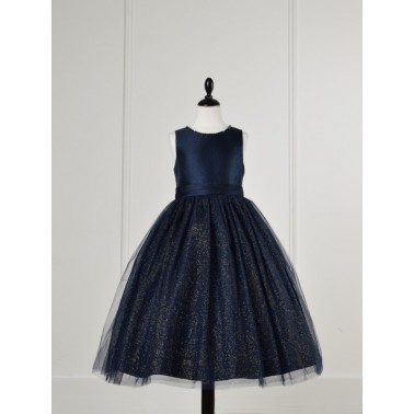 Robe fille de cérémonie bleu TALIA