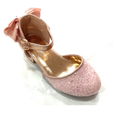 Chaussure fille de ceremonie rose pame