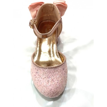 Chaussure fille de ceremonie rose pame