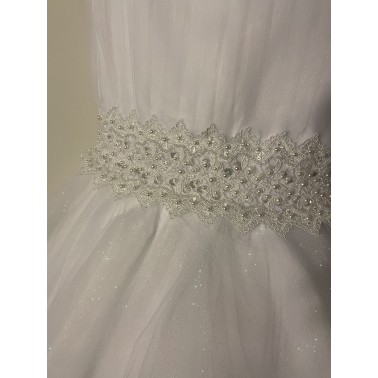 Robe bébé bapteme Sylvana blanche