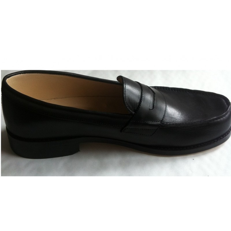 CHAUSSURE MOCASSIN CUIR NOIR