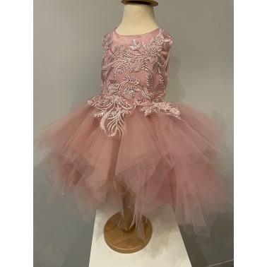 Robe bébé Enza rose