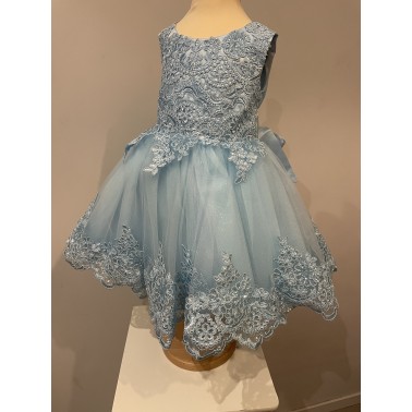 Robe bébé Kiara bleu ciel