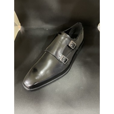 Chaussure homme a boucles noir ROSSI