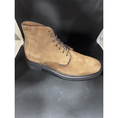 Bottines en daim beige