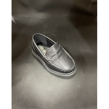 Mocassin bébé noir mariage et cérémonie