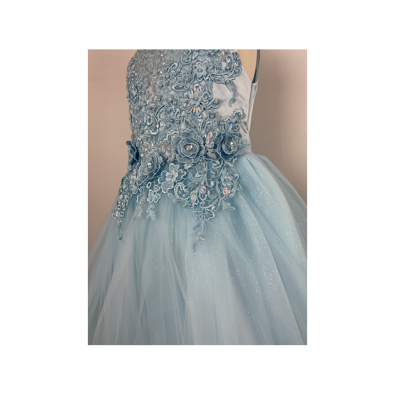 Robe bleu ciel fille deals