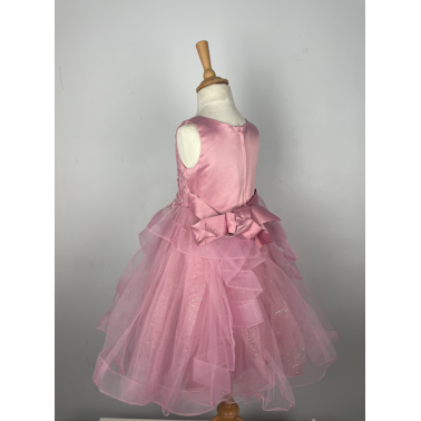 Robe enfant Helena rose mariage et cérémonie