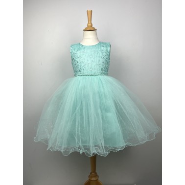 robe enfant  mimi vert d eau