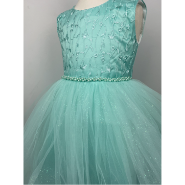 robe enfant  mimi vert d eau