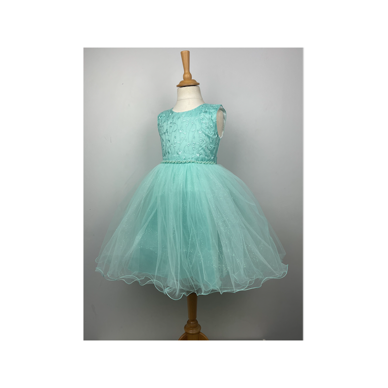 robe enfant  mimi vert d eau