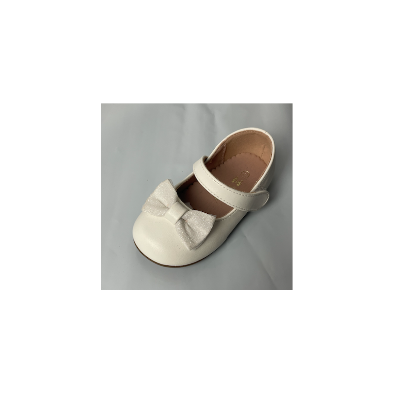 Ballerine b b blanche vernis