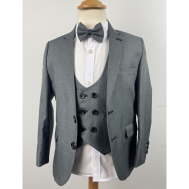 Costume enfant gris Sebastien mariage et cérémonie