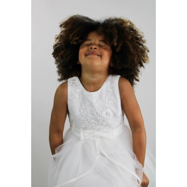 robe enfant Kayla blanche mariage et ceremonie