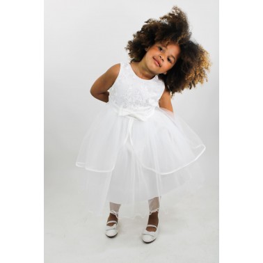 robe enfant Kayla blanche mariage et ceremonie