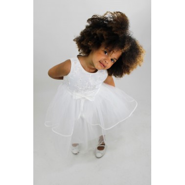 robe enfant Kayla blanche mariage et ceremonie